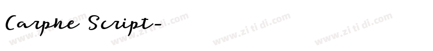Carphe Script字体转换